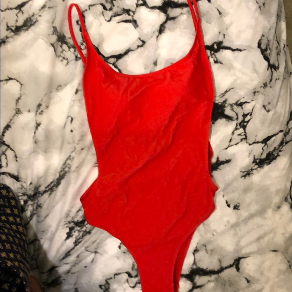 Sunny Co Famous Red Swimsuit
